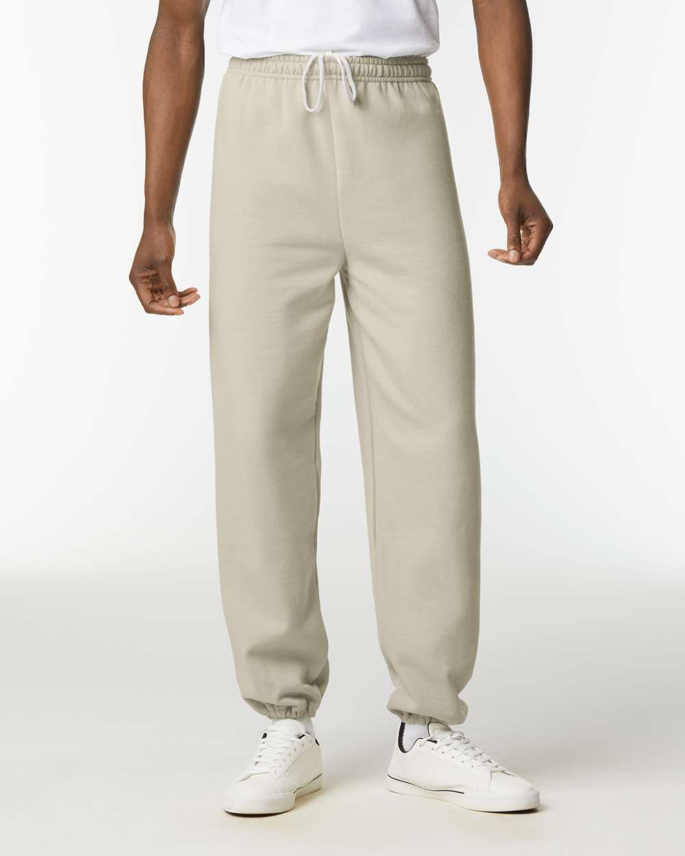 Gildan_18200_Sand_Front_High_Model